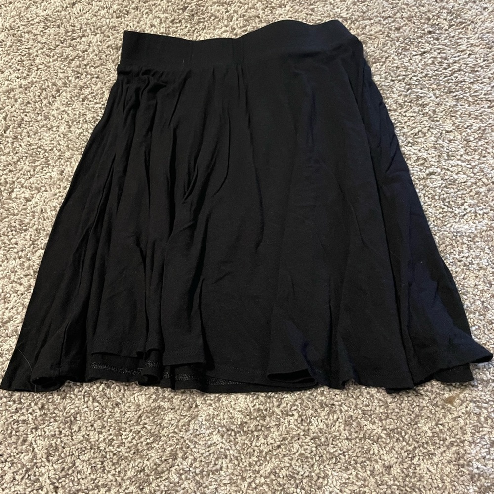 Juniors black mini skirt